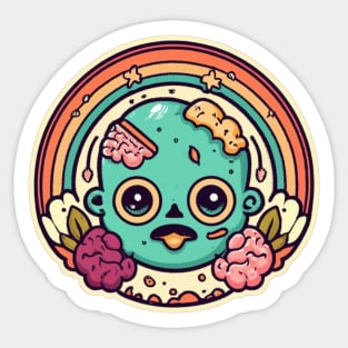 cute little zombie Sticker